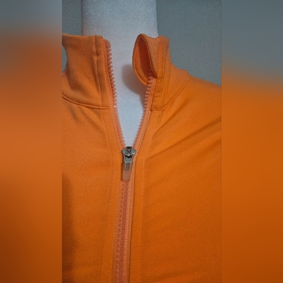 CALVIN KLEIN Performance Neon orange athletic full zip jacket. Size Small - Picture 4 of 9